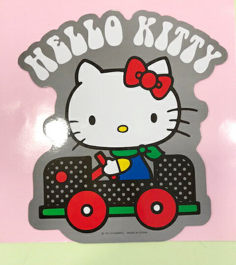 【震撼精品百貨】Hello Kitty 凱蒂貓 凱蒂貓 HELLO KITTY 車用大磁鐵-車 震撼日式精品百貨