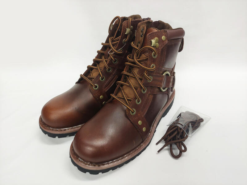 ORIS 戰鬥靴 皮鞋 休閒皮鞋 真皮皮鞋 尺寸41~44 抗滑 耐磨 棕 S8926A08【大自在運動休閒精品店】 1