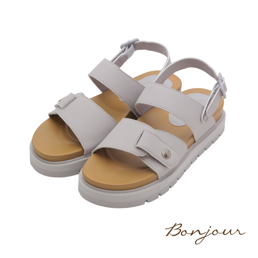 BONJOUR☆2WAY足弓支撐！抗水厚底晴雨涼拖鞋【B0665】5色 0