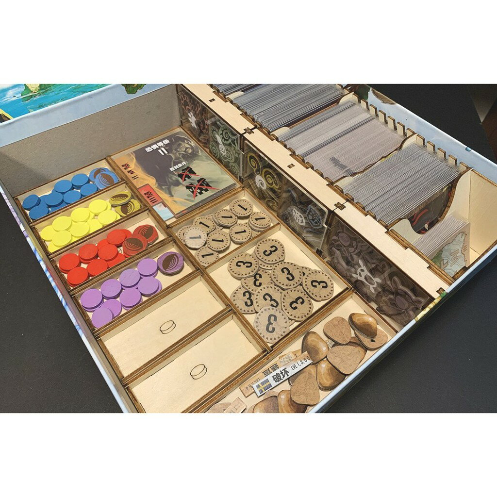 【桃園桌遊家】靈跡島 Spirit Island桌遊收納盒【免膠組裝】【烏鴉盒子收納盒】 3