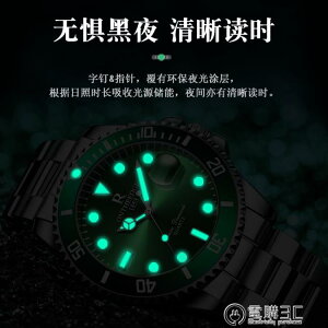 2021新款綠水怪水鬼手錶男士全自動機械男錶 雙11特惠