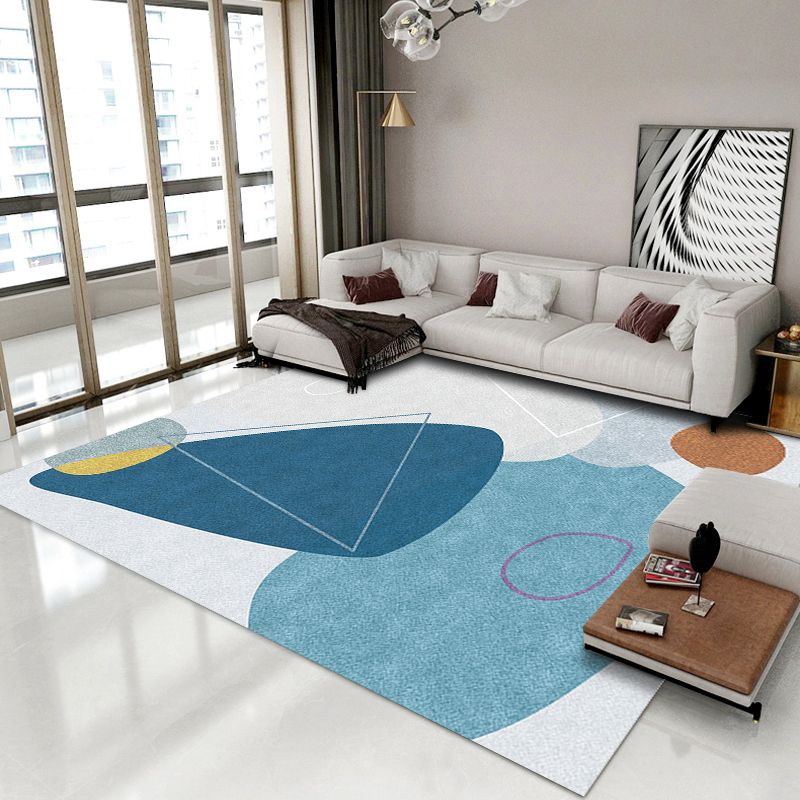 客廳地毯沙發茶幾地墊臥室床邊毯房間大面積滿鋪北歐簡約幾何地毯