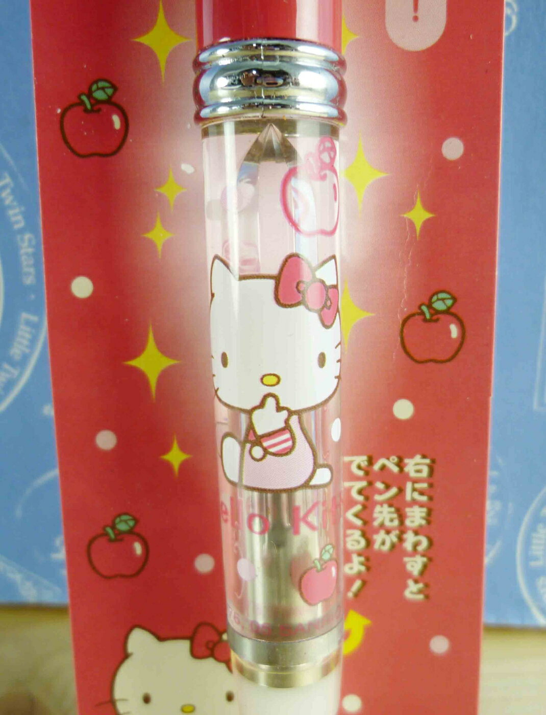 【震撼精品百貨】Hello Kitty 凱蒂貓 KITTY造型原子筆-發光功能-紅色*39645 震撼日式精品百貨