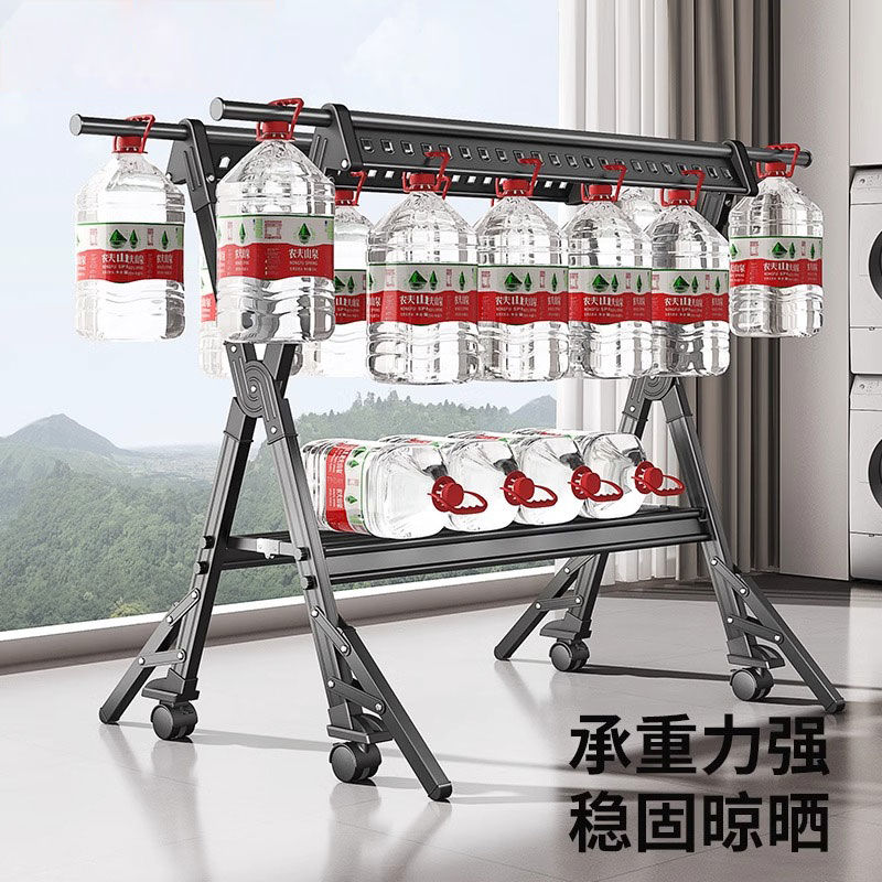【工廠直銷】可開發票/特惠 免運 晾衣架 室內晾衣架 曬衣桿 陽臺晾衣桿 四季沐歌多功能晾曬架家用落地式可伸縮巨粗巨厚帶輪立式涼衣收納特惠/開立發票 全館八折 Z1025
