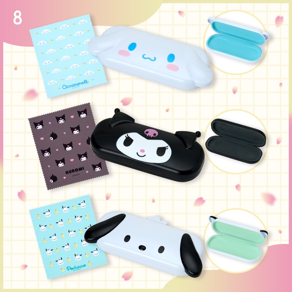 日本三麗鷗新品 硬殼眼鏡盒 附眼鏡布 | Kitty 大耳狗 帕恰狗 酷洛米 眼鏡收納 可愛眼鏡盒 - 眼鏡盒 日本三麗鷗新品 HELLOKITTY 硬殼眼鏡盒 附眼鏡布 Kitty 大耳狗 酷洛米 眼鏡收納 可愛眼鏡盒 日本進口 帕恰狗 KUROMI