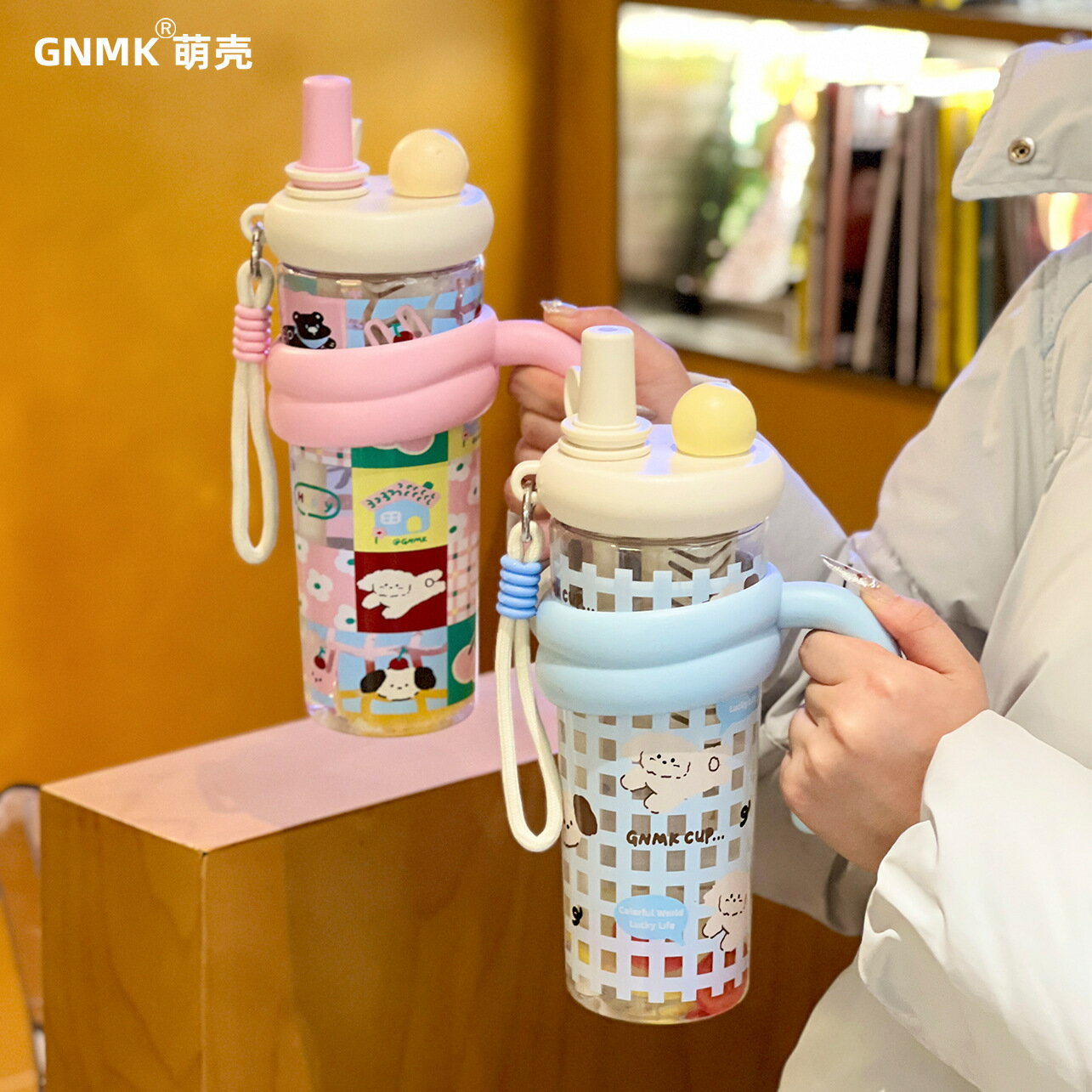 2025年新款冰霸杯巨無霸大容量網紅女生高顏值可愛便攜吸管杯批發【宜家良品百貨】