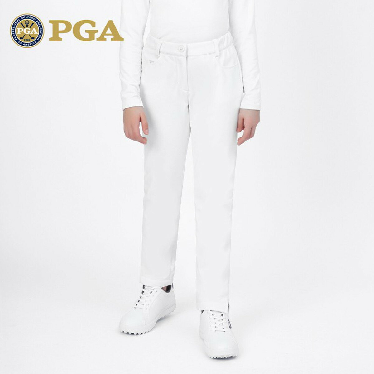 美國PGA 秋冬款 高爾夫球服 女童球褲 加絨長褲 保暖舒適