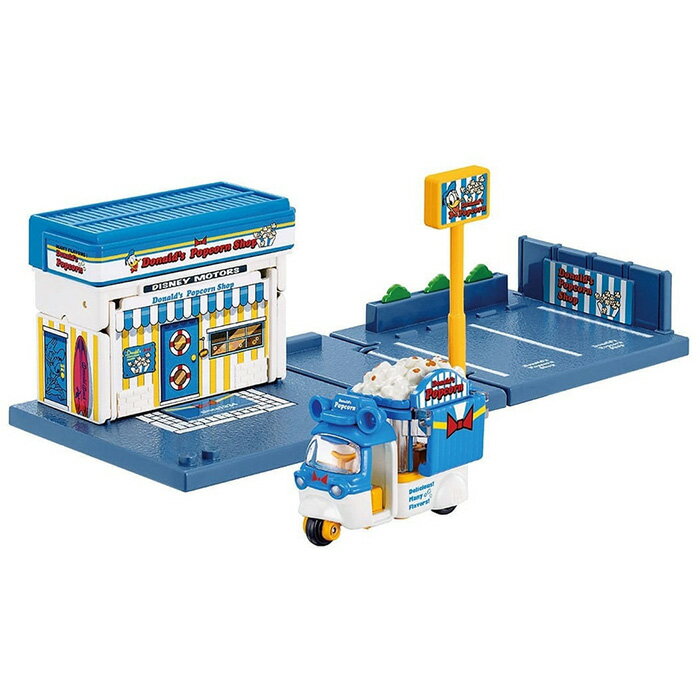 TOMICA 多美小汽車 新城鎮 迪士尼SP 唐老鴨爆米花店 (內附小車一台) 【鯊玩具】