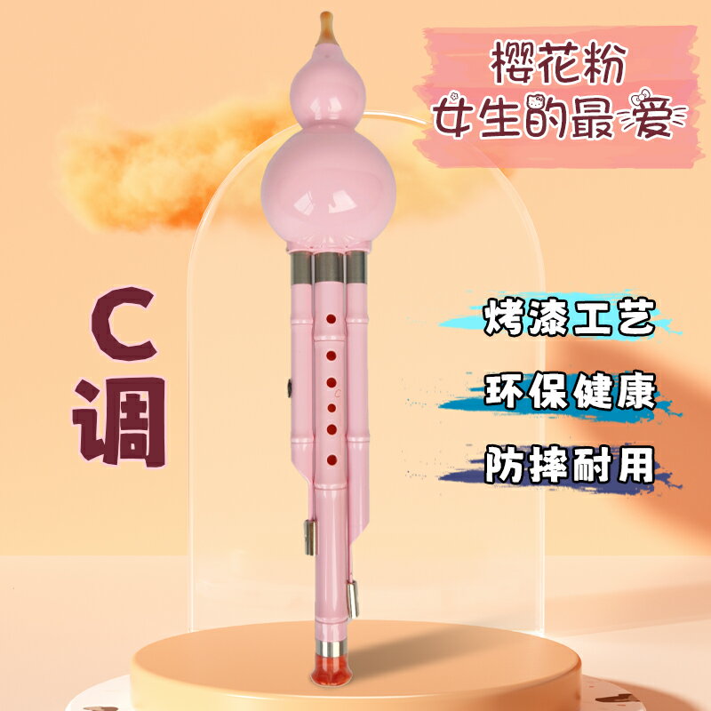 葫蘆絲 樂器 葫蘆絲樂器 兒童七孔雙音防摔葫蘆絲樂器初學者c調小學生專用降b調專業『ZW9969』