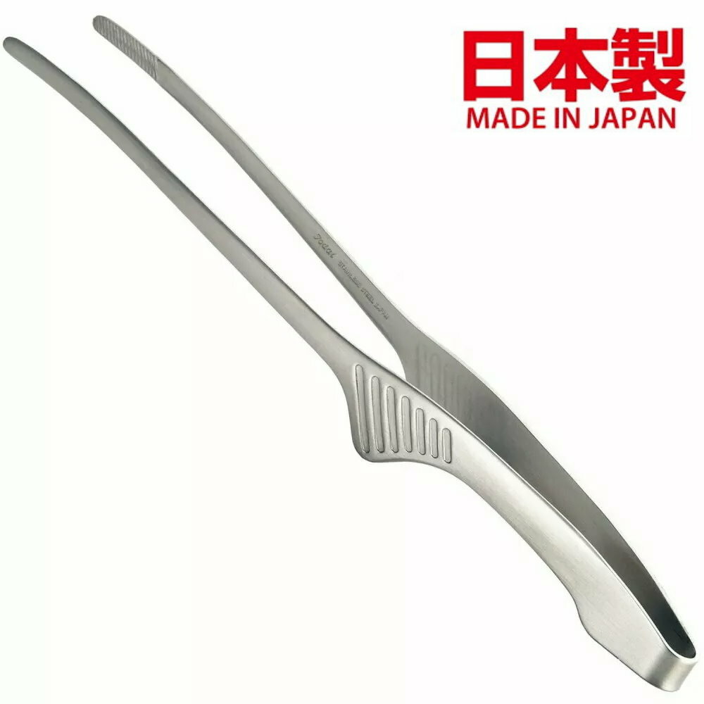 asdfkitty*日本製 kohbec 不鏽鋼可站立細長型料理夾/食物夾/烤肉夾/燒肉夾-正版商品