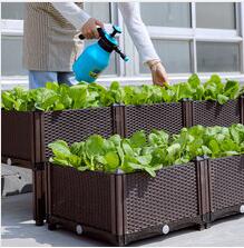 蔬菜種植箱家庭園藝菜園種植箱戶外室內組合式育苗箱陽臺種菜箱