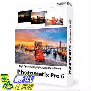 <br/><br/>  [107美國直購] HDR SOFT Photomatix Pro 6.0.2 for Win PC and Plugin for Lightroom FREE UPDATE<br/><br/>