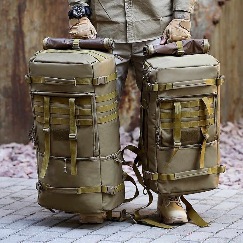 戶外旅行包 大容量雙肩出差打工背包 登山行李戰術迷彩多功能特種包