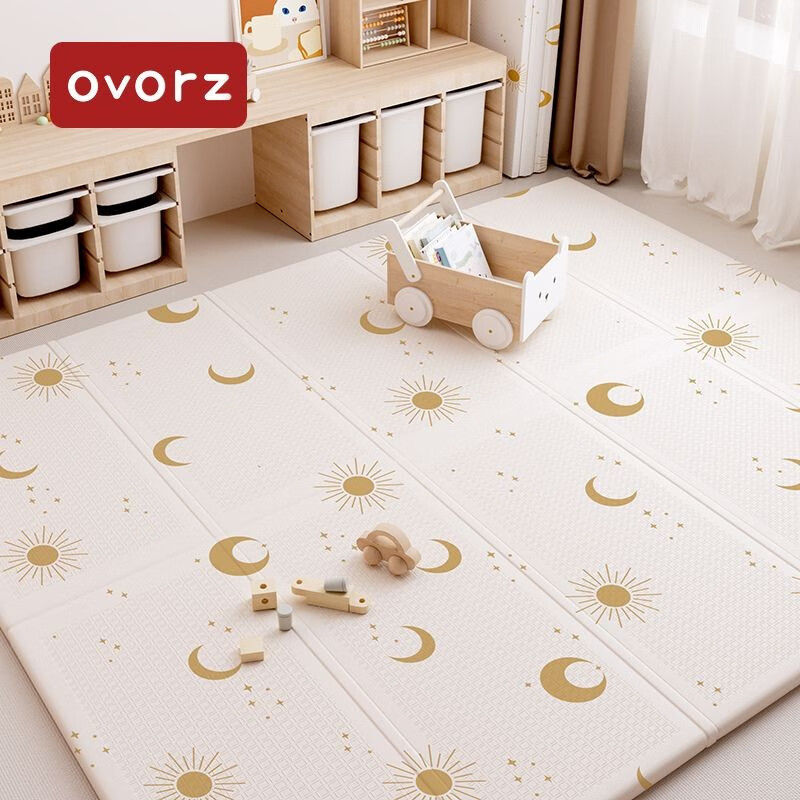 OVORZ寶寶爬行墊加厚嬰兒家用爬爬墊折疊拼接無味兒童泡沫地墊子