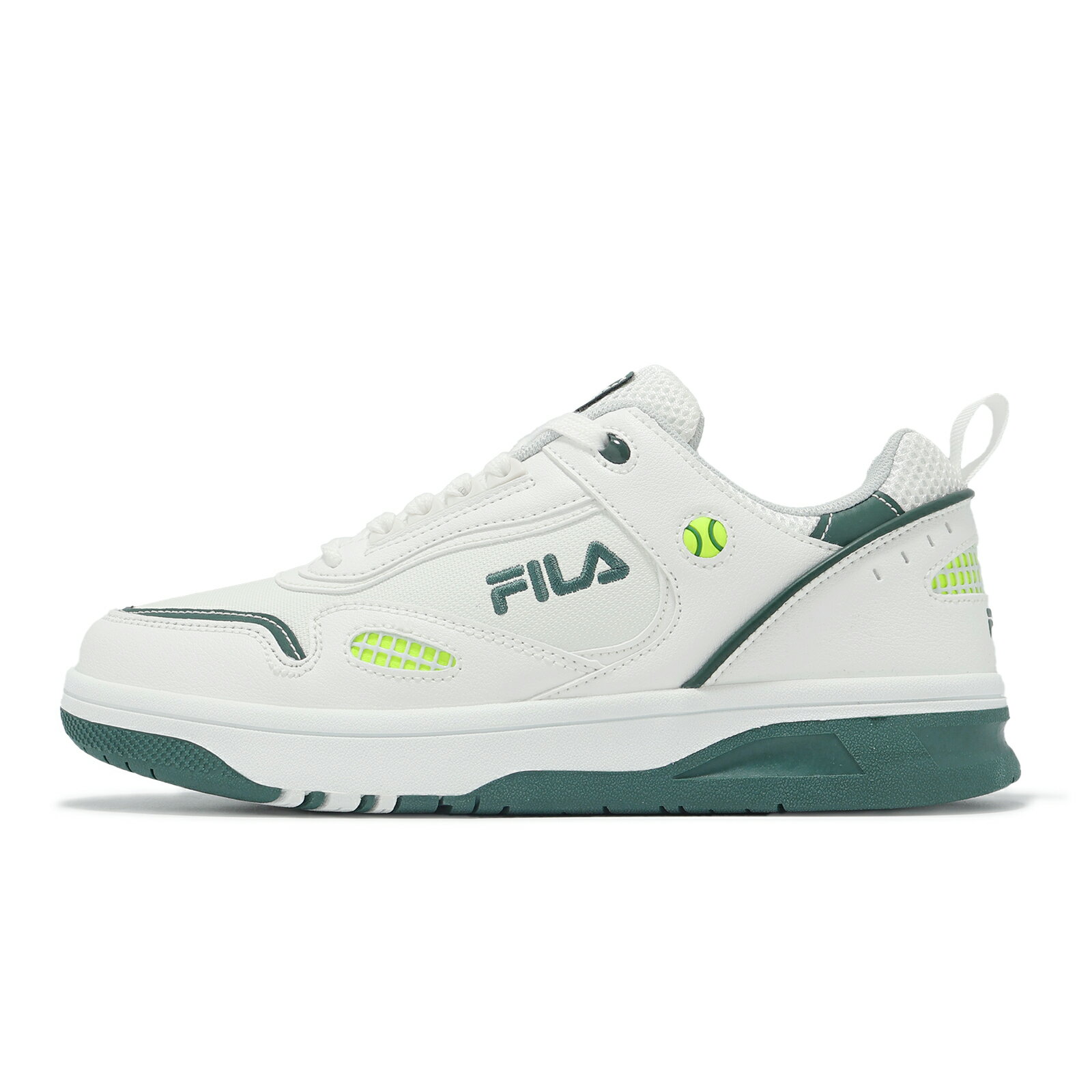 Fila 休閒鞋 Tennis Ball 男鞋 白 綠 網球 運動鞋 斐樂 1C943Z166