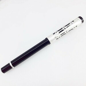 強強滾p-亮黑/簍空 霧銀 雙層表現 外型古典 鋼筆