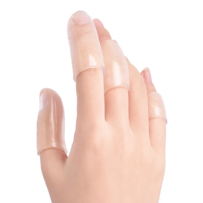 限時手指套防護硅膠保護套受傷耐磨厚防滑指頭尖工作防磨寫字防痛