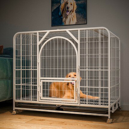 狗籠 寵物籠 狗籠子中大型犬寵物狗狗室內帶廁所分離圍欄柯基拉布拉多金毛家用『cyd13556』