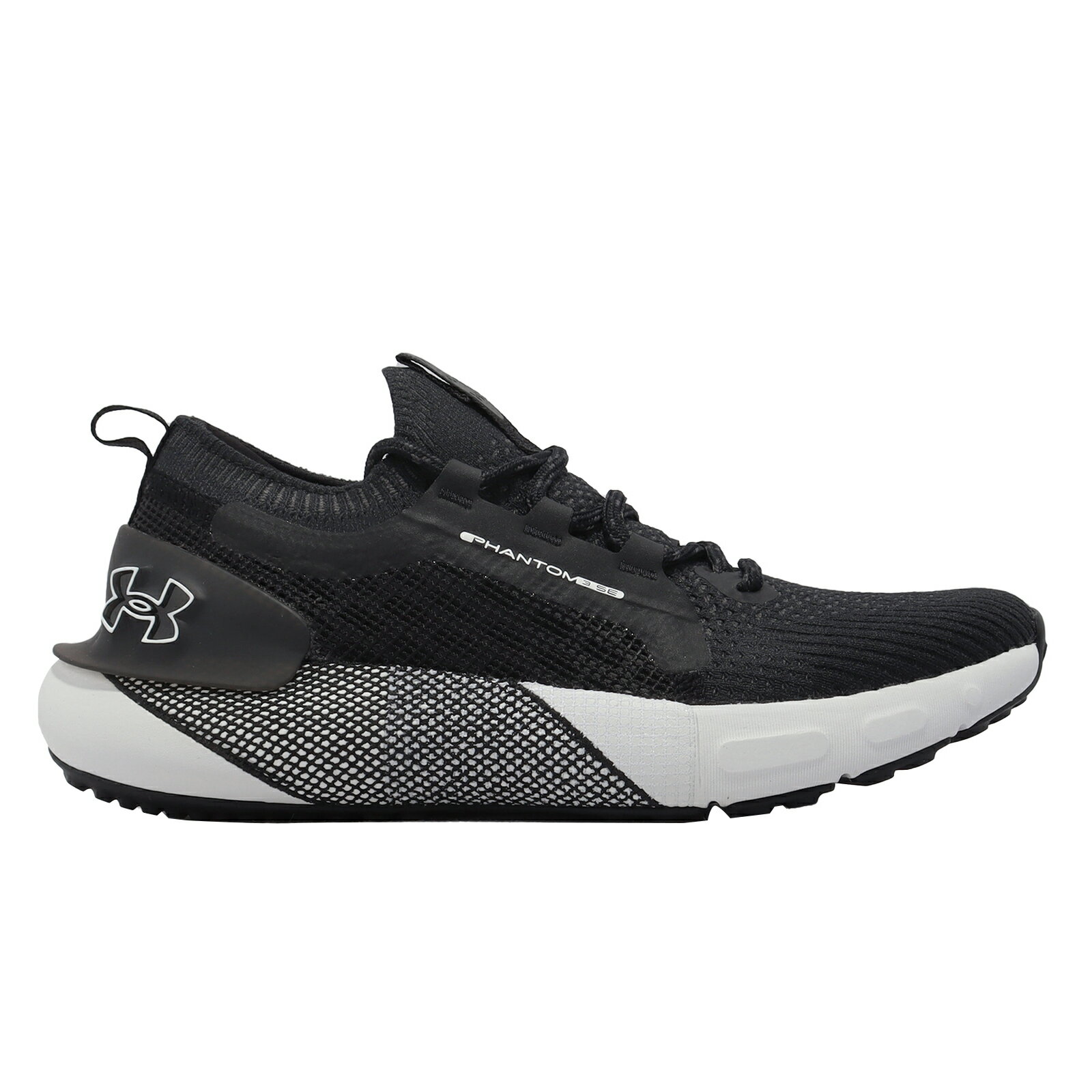 Under Armour UA 慢跑鞋 Hovr Phantom 3 SE 女鞋 黑 灰 襪套式 針織鞋面 緩震 運動鞋 UA 3026584002 4