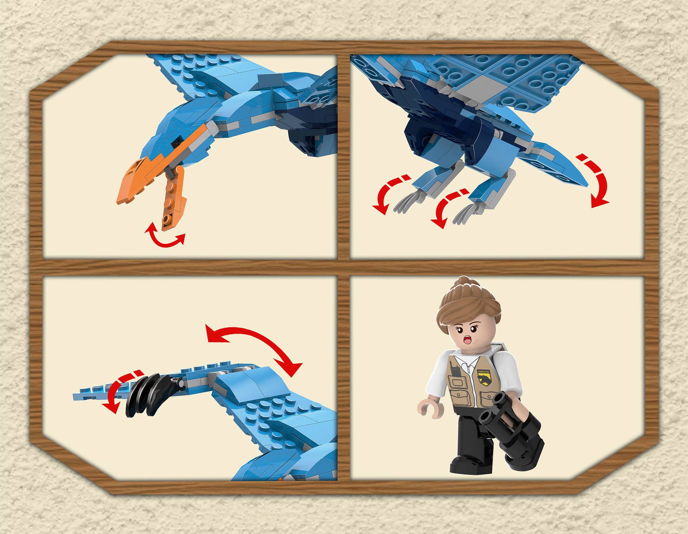 【BanBao邦寶積木楚崴】- EW-1012 侏儸紀系列-翼龍 3