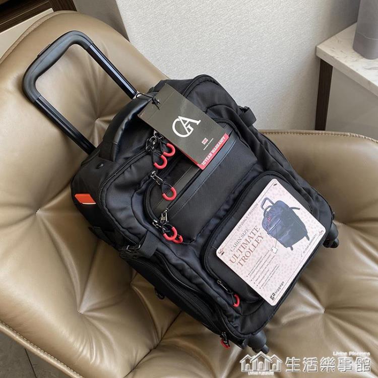 免運 出口日本多功能登機拉桿行李箱小輕便可雙肩背包男筆記本單反相機