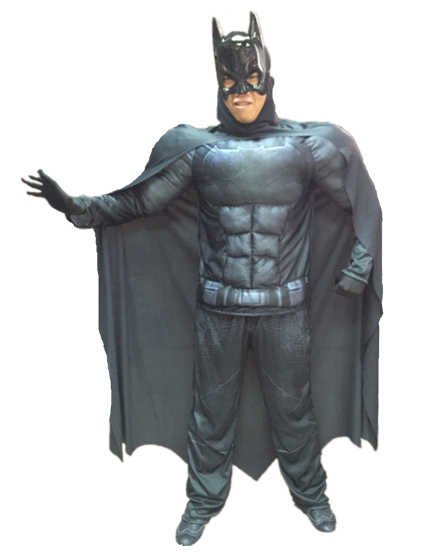 X射線【W370075】蝙蝠俠 肌肉裝(2件式大人)，萬聖節/化妝舞會/派對道具/成人變裝/表演/漫威/DC/親子裝/面具