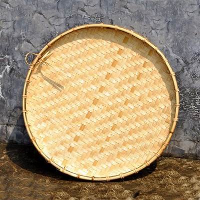 無孔竹匾 B款53 次層竹皮 直徑53cm 2個 組 竹編竹製品竹匾竹篩子圓簸箕繪畫匾晾曬篩竹道具 台灣樂天市場