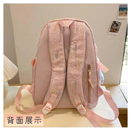 HENRAY亨睿 韓系INS風格潮流後背包(白/黑/粉)可愛 大容量 後背包 背包 書包 休閒 旅行 出遊 好搭【愛買】 5