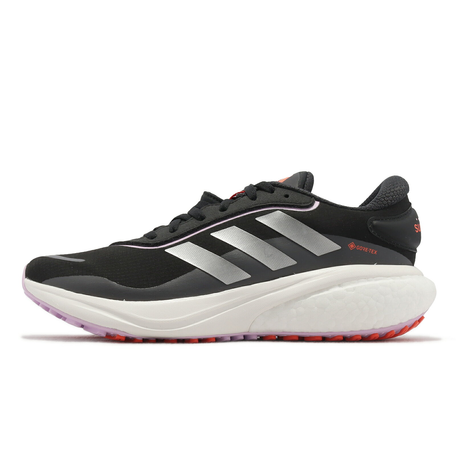 adidas 慢跑鞋 Supernova GTX W 女鞋 黑 銀 防水 運動鞋 Gore-Tex 愛迪達 GY8319
