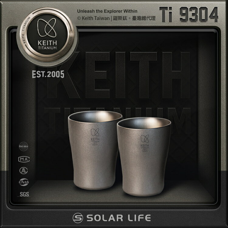 Keith 鎧斯鈦迷你小酒杯 10ml / Ti9304.SHOT杯 子彈杯 一口杯 烈酒杯白酒杯 鈦酒杯