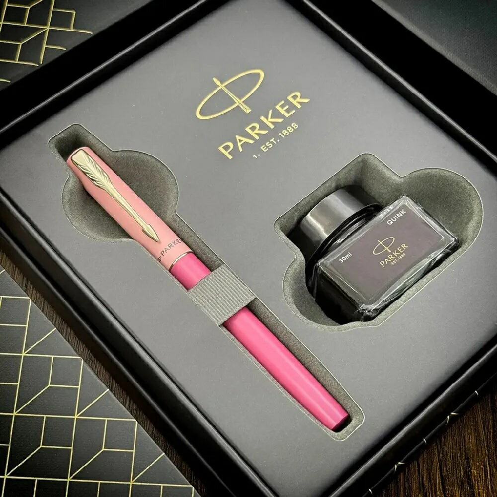 PARKER派克 威雅XL系列 夢幻粉（限定）鋼筆 墨水禮盒組