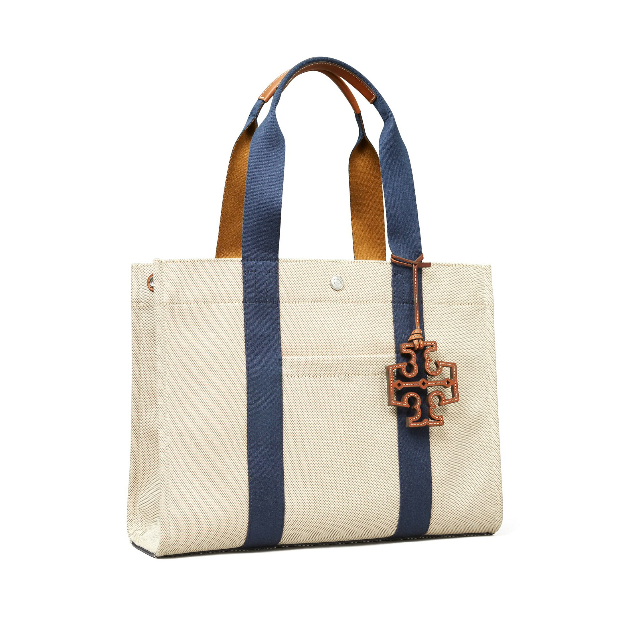 精選★TORY BURCH 帆布配皮大號托特手提包 (預購)135044  ~【夏日美包★菲尼斯 國際精品↘3折起】