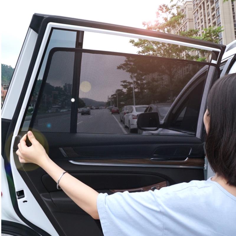 適用於 Kai Sorento Sportage 的磁性汽車遮陽簾 100% 定制汽車網狀遮陽簾汽車側窗窗簾遮陽窗簾