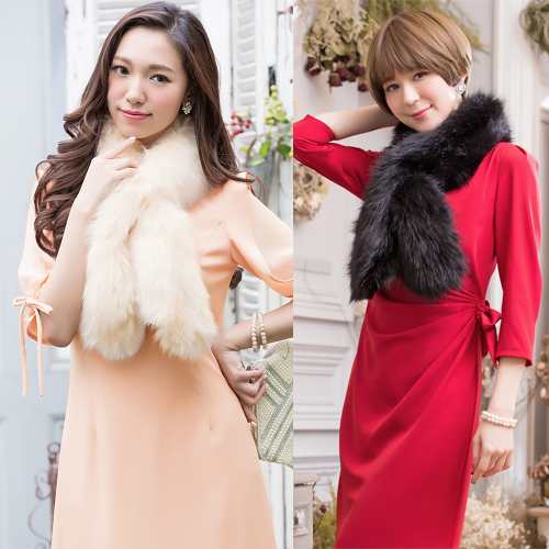 灰姑娘[88026-S]仿兔毛皮草保暖圍脖