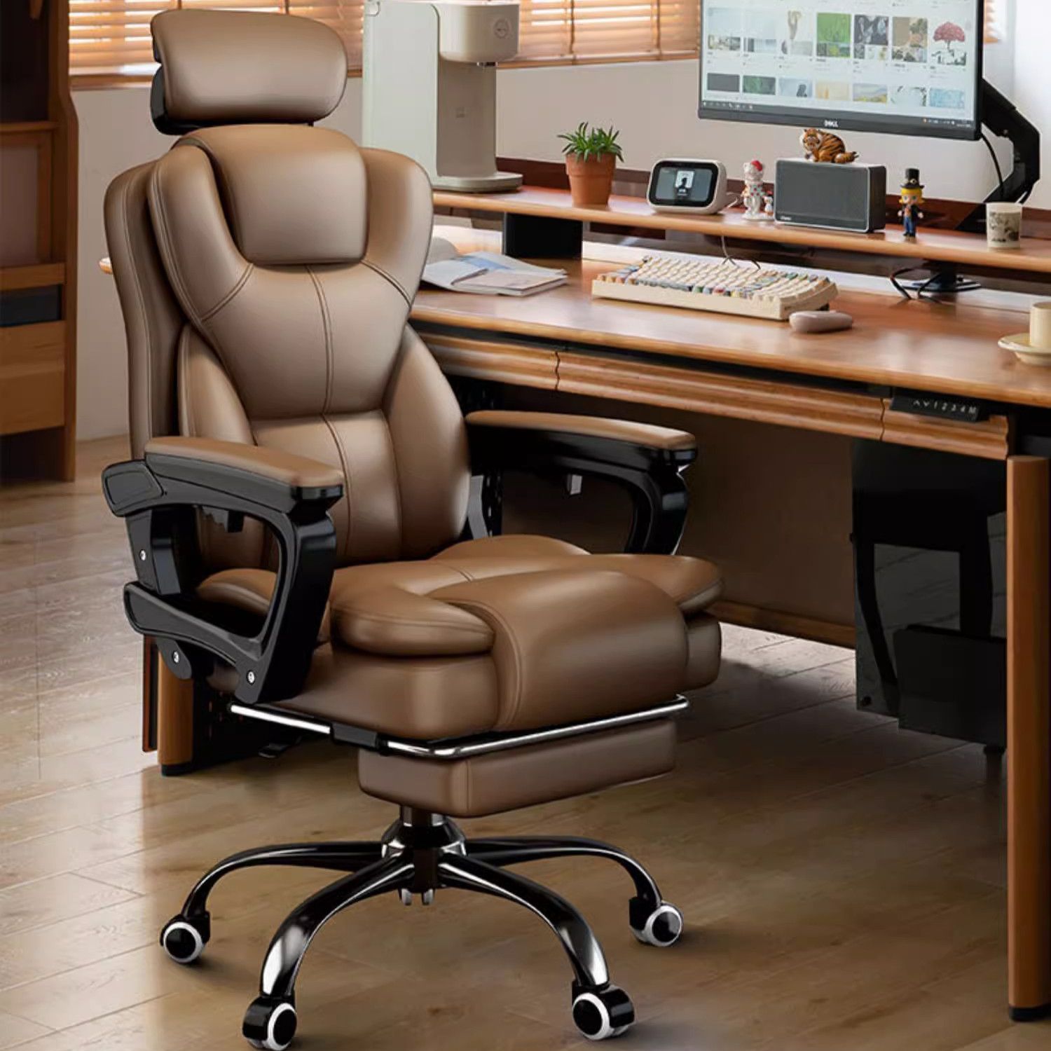 開發票 電腦椅 電腦椅舒適久坐老板椅家用辦公商務電腦沙發椅書房書桌椅座椅可躺