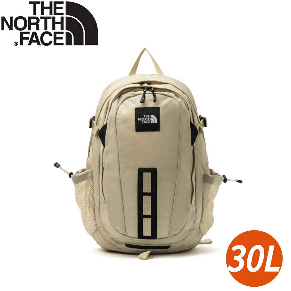 【The North Face 30L 多隔層雙肩後揹包《淺卡其》】3KYJ/電腦包/登山包/通勤揹包/肩揹包/攻頂包