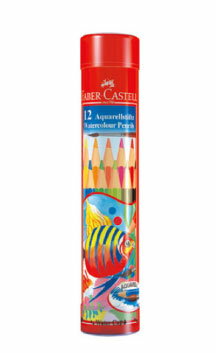 Faber-Castell輝柏 水性彩色鉛筆 棒棒筒裝-12色(115912)