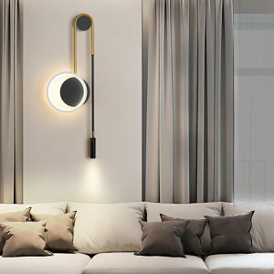 北歐輕奢壁燈天貓精靈臥室床頭燈簡約現代2021新款走廊客廳藝術燈