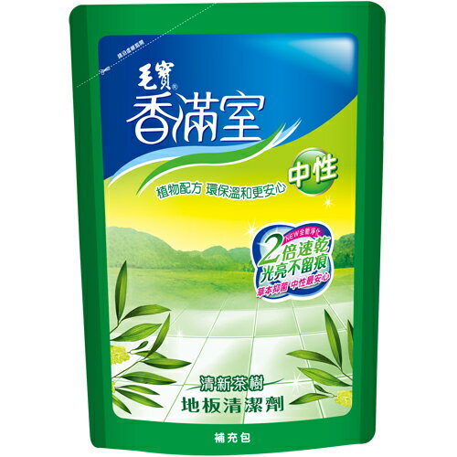 香滿室 中性地板清潔劑 清新茶樹 補充包 1800g