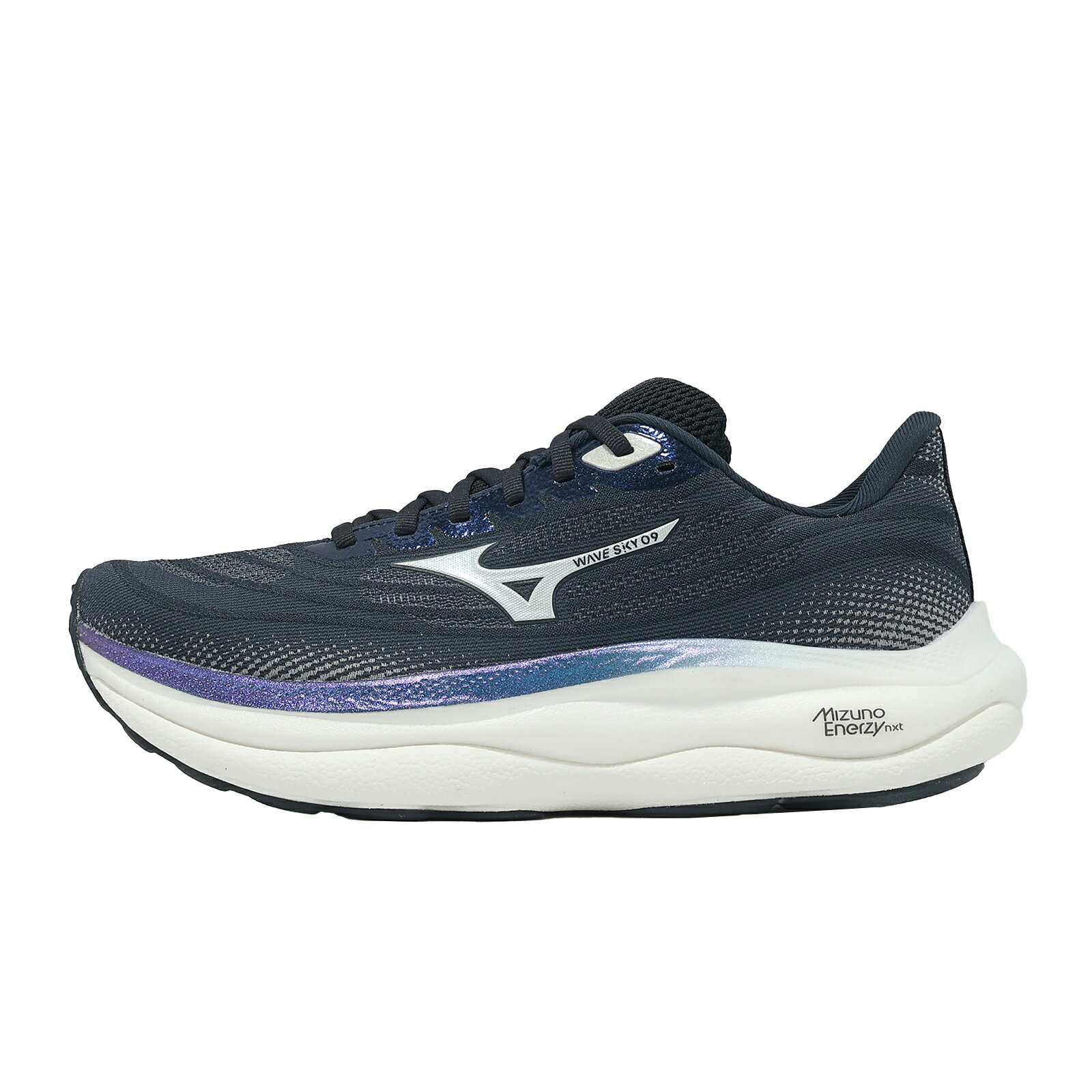Mizuno 美津濃 慢跑鞋 Wave Sky 9 男鞋 女鞋 藍 月光 厚底 緩震 運動鞋 J1GS2651-99