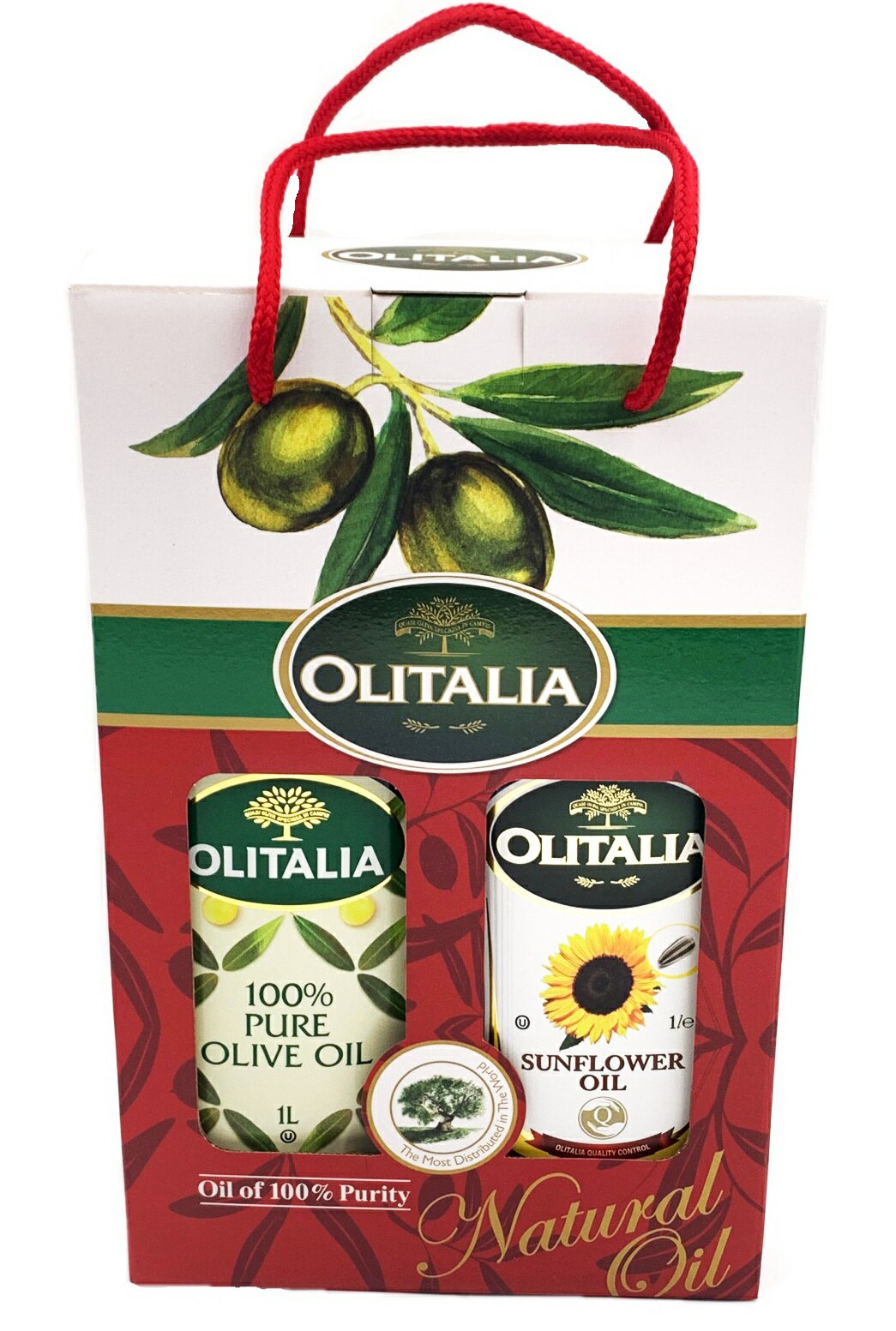 奧利塔-頂級橄欖油/頂級葵花油1公升雙入禮盒組