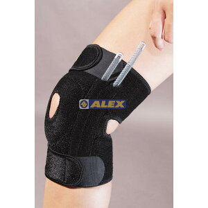 ALEX 護膝 丹力 加強型雙側條護膝 左右側彈簧 保護 T-24 護具 護膝 運動護膝【大自在運動休閒精品店】