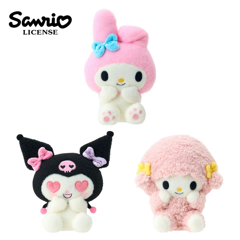 【日本正版】三麗鷗 絨毛玩偶 22cm 娃娃 玩偶 Netflix原創動畫 美樂蒂 酷洛米 彼安諾
