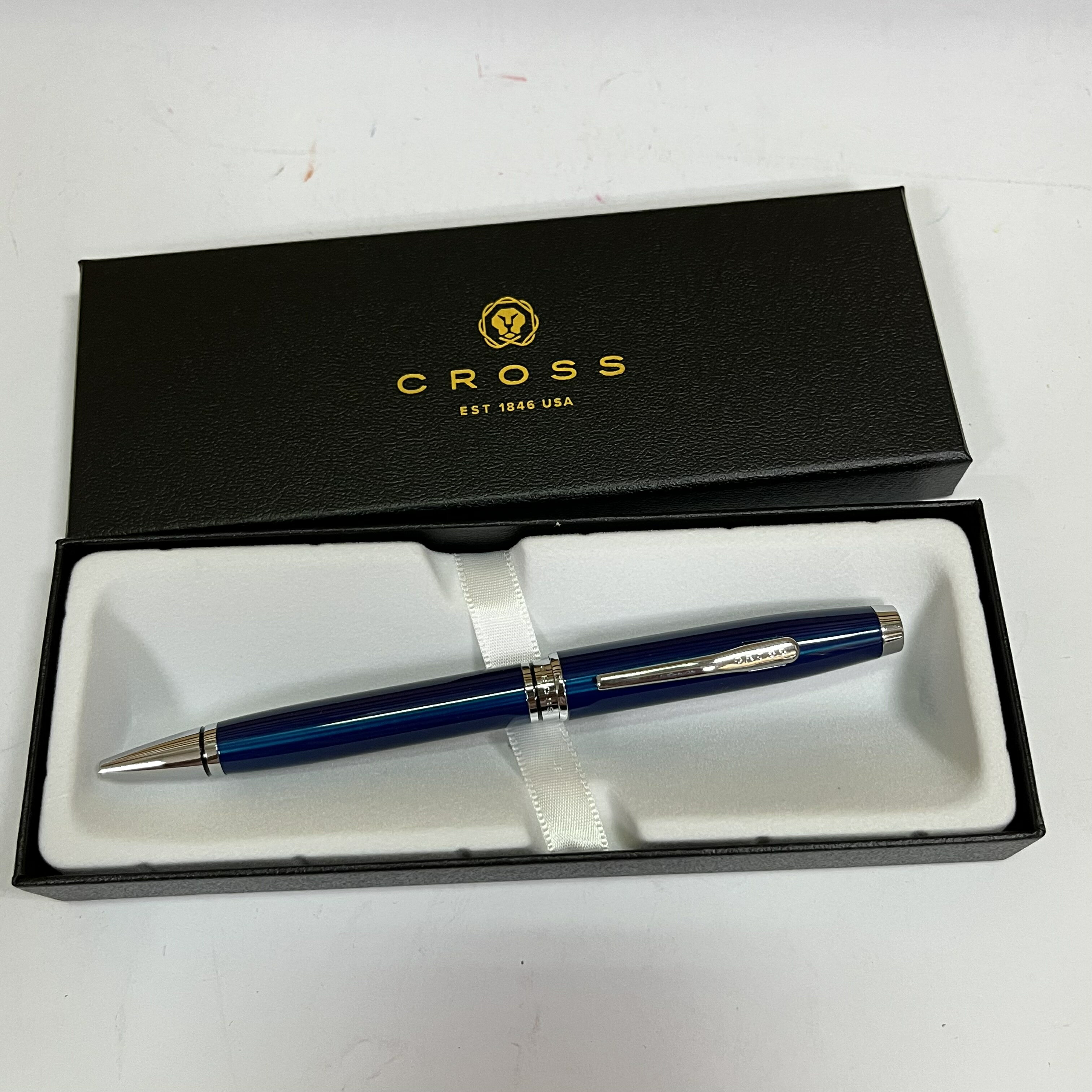 Cross 高雲系列 藍琺瑯銀夾原子筆