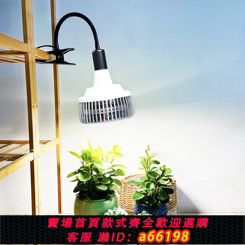 【臺灣公司 可開發票】led全光譜植物補光燈泡夾子款生長燈多肉防徒上色蔬菜綠植仿太陽