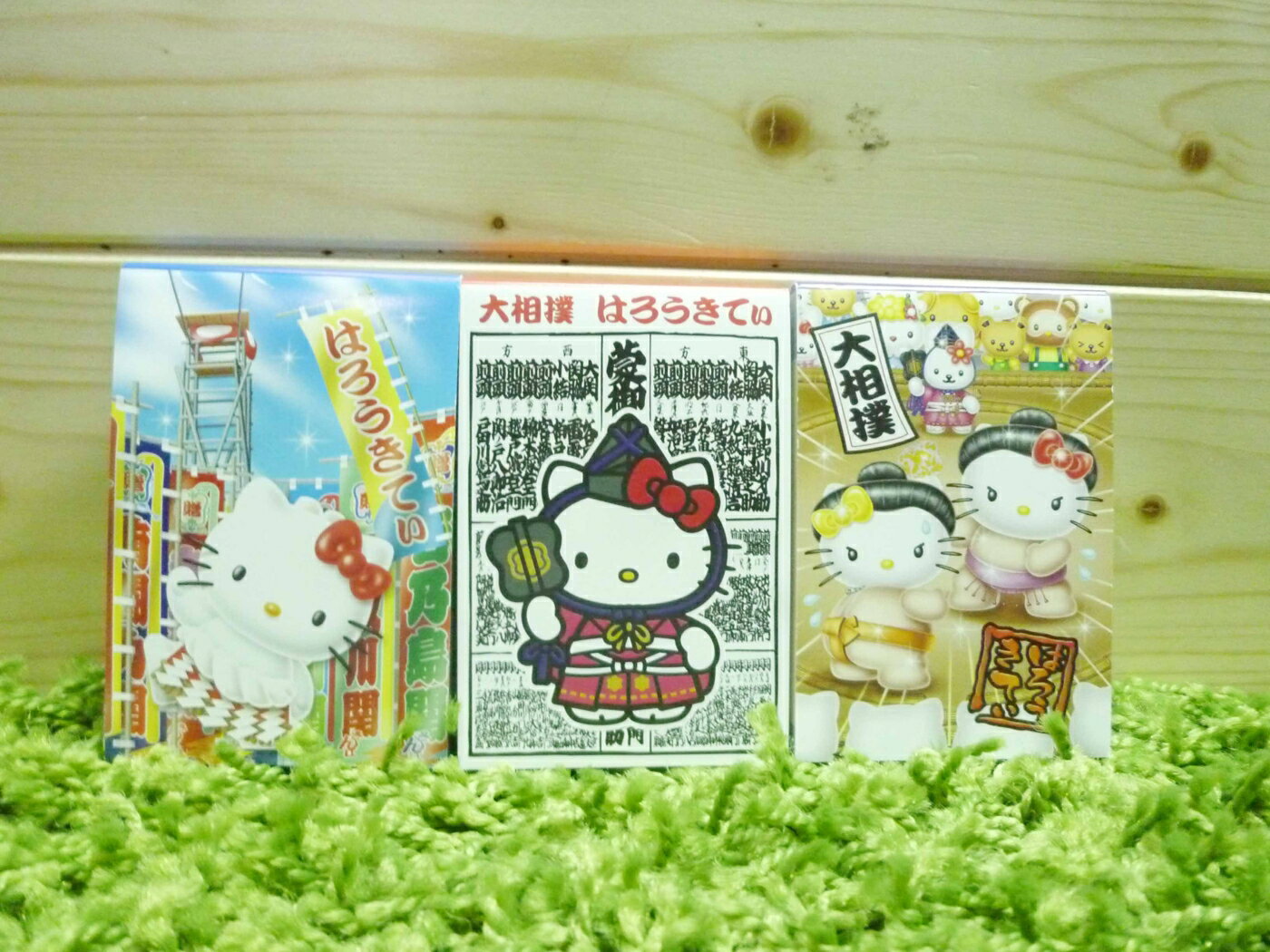 【震撼精品百貨】Hello Kitty 凱蒂貓 造型便條紙-相撲圖案(三入)【共1款】 震撼日式精品百貨