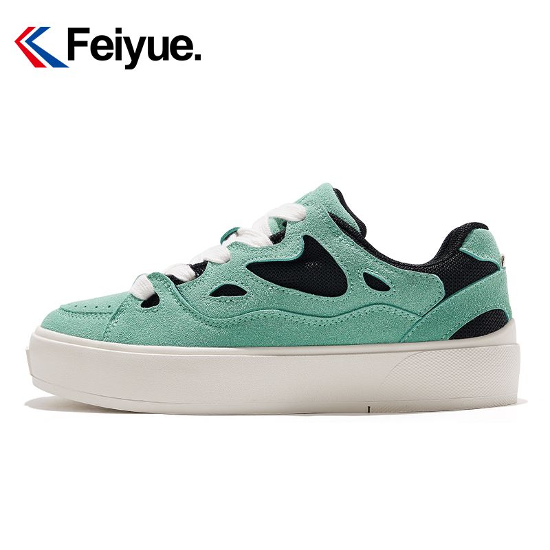【元素運動】Feiyue/飛躍運動鞋女鞋夏季新款簡約低幫麵包鞋拼接休閑板鞋