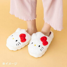 日本KITTY成人絨毛造型厚底室內拖鞋25cm