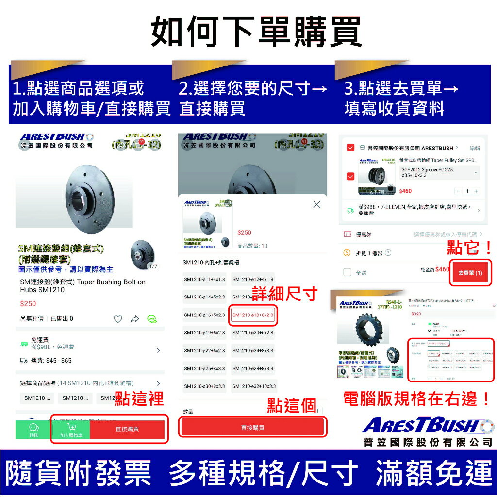 SM連接盤(錐套式) SM1610 7