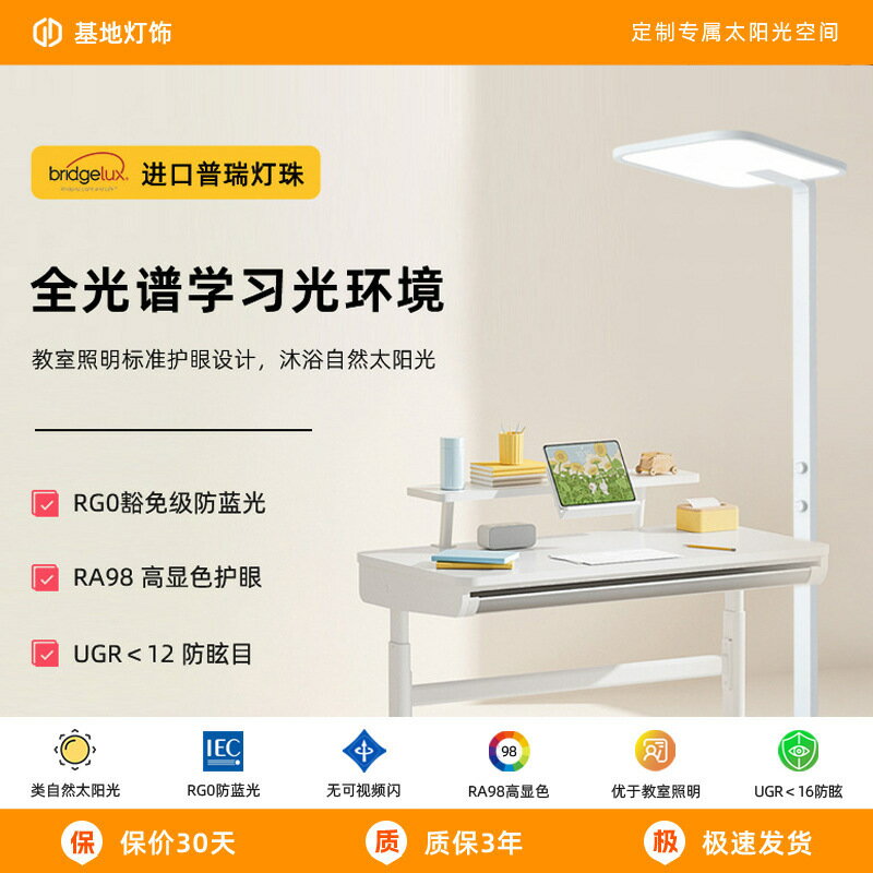 全光譜護眼落地燈 兒童閱讀學習專用立式臺燈 家用臥室立式檯燈 大路燈
